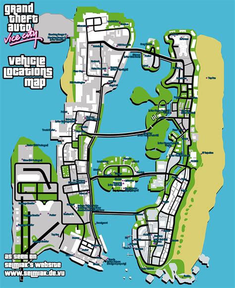 gta vice city locations.